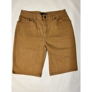 Bill Blass Women's Brown Shorts Size 8P Bermuda Stretch Fabric Comfort Casual